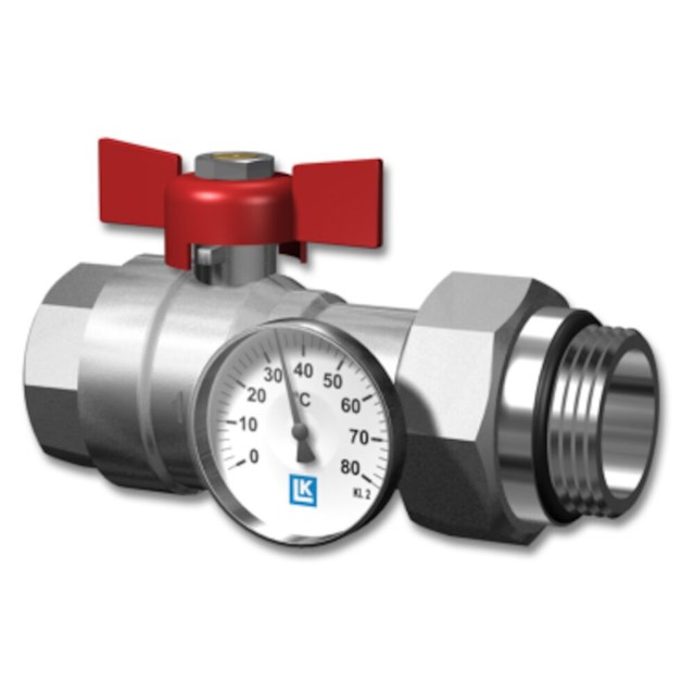 LK Ball Valve with thermometer