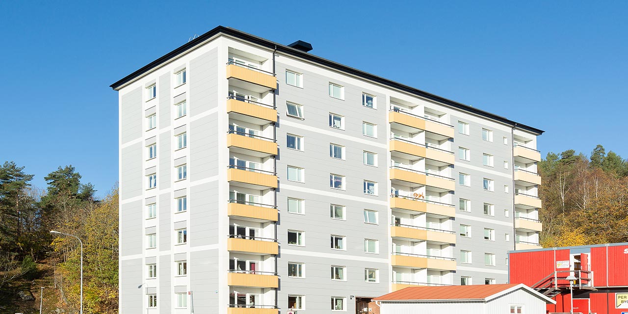 Stambyte i flervåningshus i Uddevalla