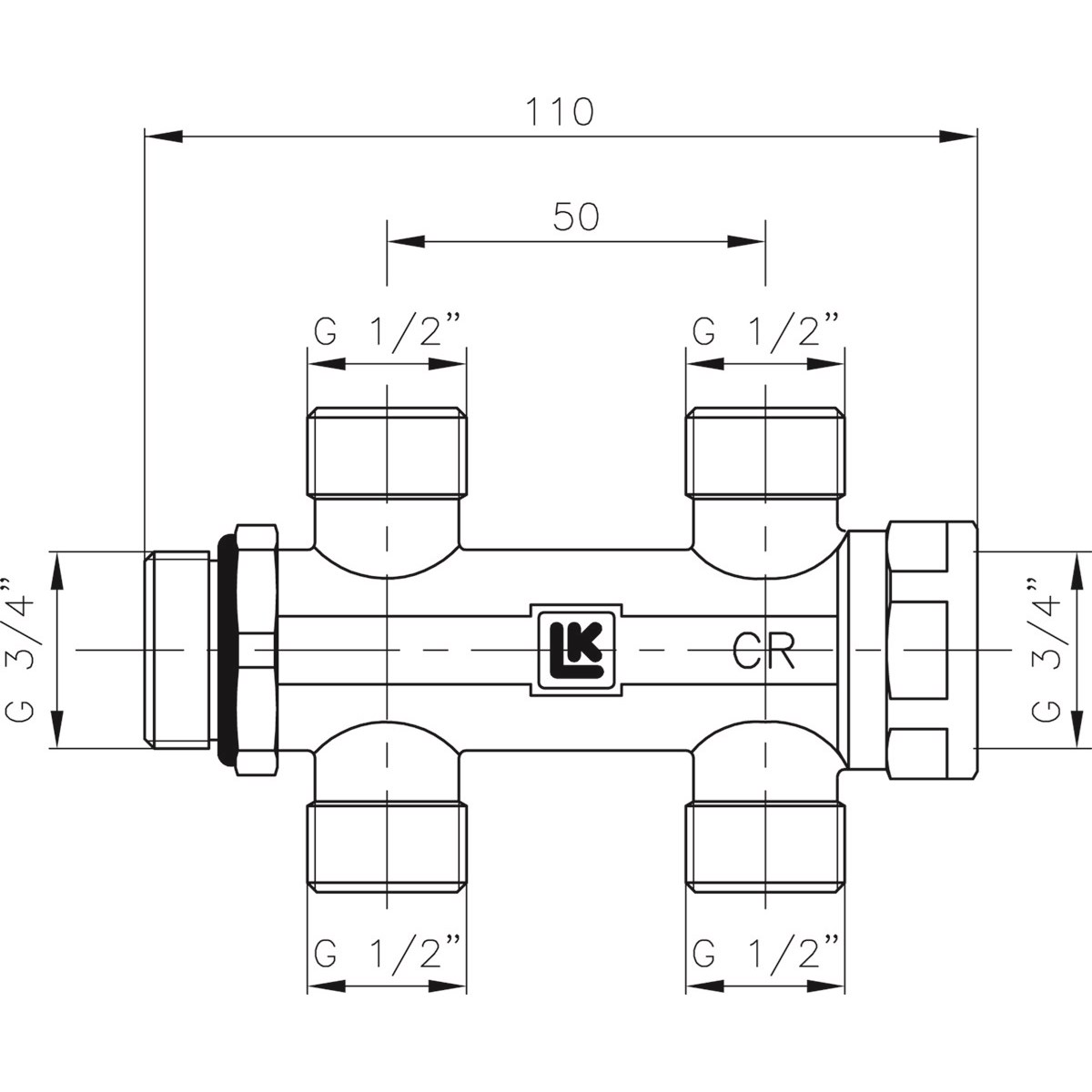 LK Fördelare UNI 2+2