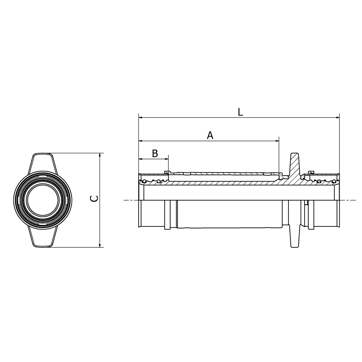 LK PressPex Eco Skjutmuff