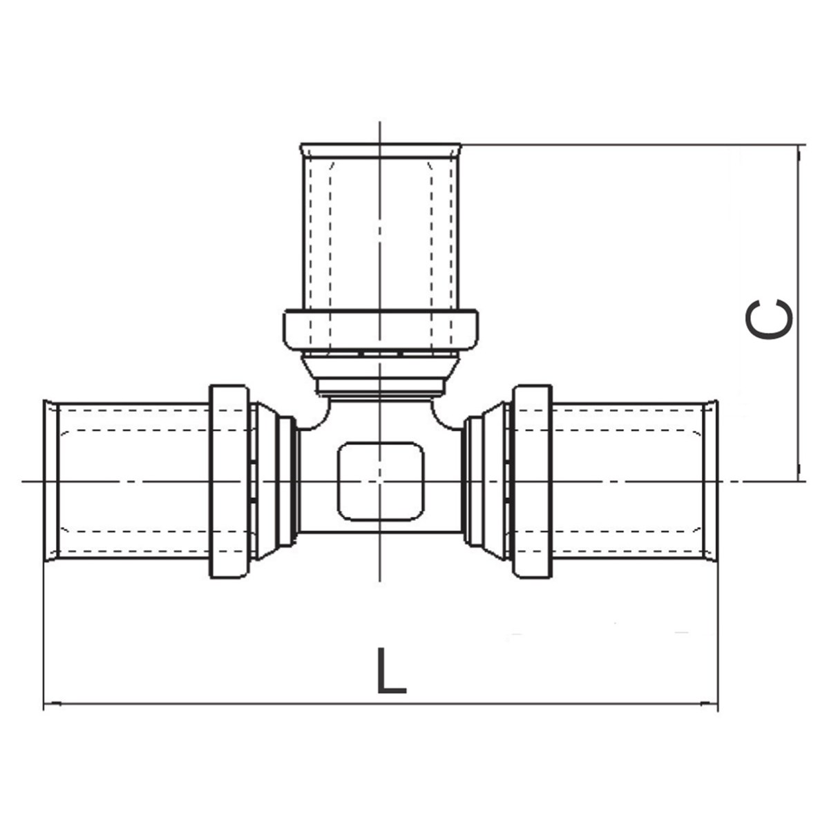 LK PressPex Eco T-koppling