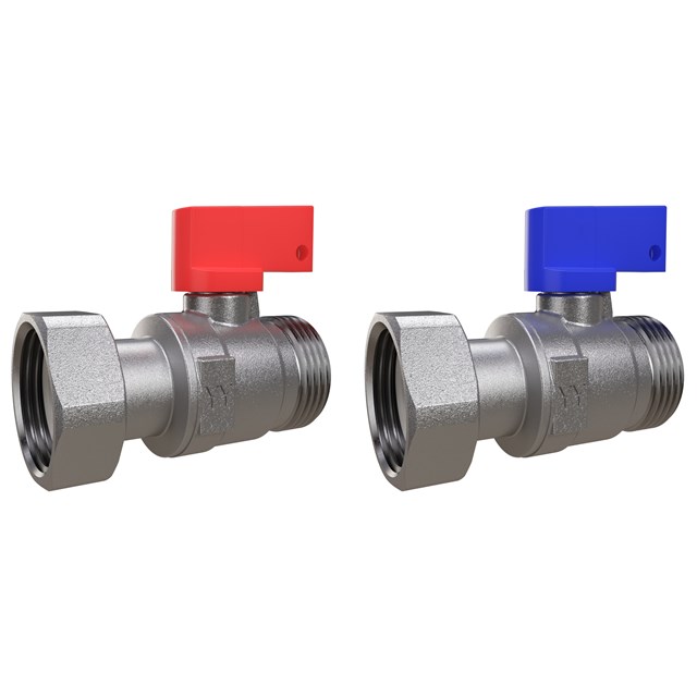 LK Ball Valve 276, straight male/loose nut