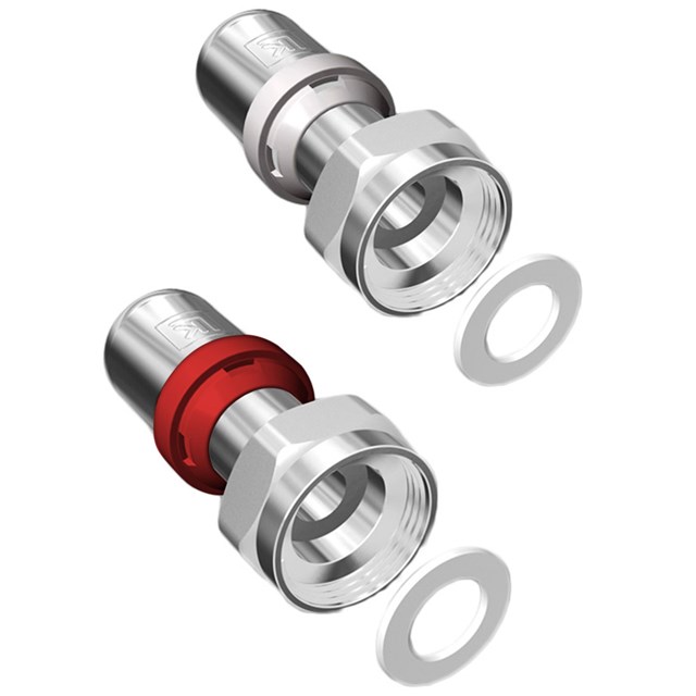 LK PressPex Straight Fitting with loose nut