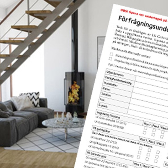 Inquiry for underfloor heating
