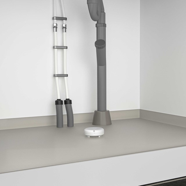 Vattenlarm under diskbänk