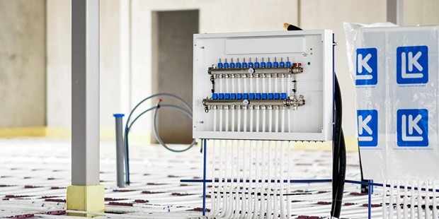 LK Golvvärme skåp i bygge